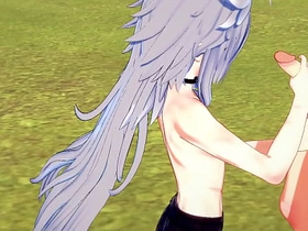 Genshin Impact Yaoi - Razor Handjob and fucked by Diluc - Japanese Asian manga anime game porn gay asian white gay porn