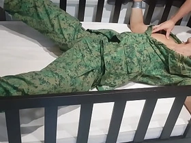Asian Soldier Edged asian delivery man gay porn
