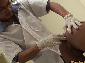 Asian pissing twink barebacked by doctor after anal exam top asian gay porn star