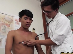 Asian doctor inspecting twinks butt japanese gay suit porn