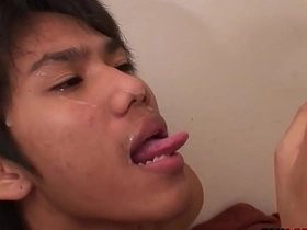 Cocksucking Asian twinks have bareback duo before pissing gay porn jett chinese