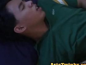 Pickedup Asian twink anal stuffed after giving blowjob gay asian porn massage