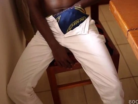 Black African Twink Kalem Jerks Off asian gay porn black