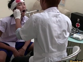 Asian twink fucked in ass and seduced by doctor in office chinese gay porn for free