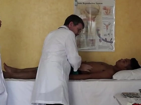 Asian patient anal licked while threeway breeded by doctors japanese soldier gay porn