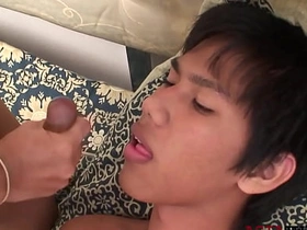 Anal fingered Asian twink breeded by bf after receiving bj porn hub gay chinese teen