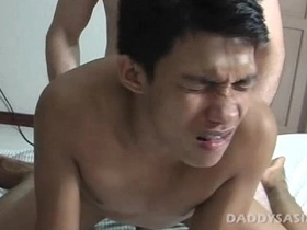 Daddy Fucks Asian Twink Benjie free chinese gay homemade porn