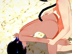 Yaoi - Catboy x Foxboy bareback twice - Sissy crossdress Japanese Asian Manga Anime Film  Game Porn Gay twins chinese gay porn