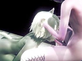 Furry Yaoi - Two cats sex in toilet - Sissy crossdress Japanese Asian Manga Anime Film  Game Porn Gay japanese gay porn threesome