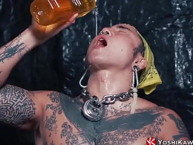 YOSHIKAWASAKIXXX - Asian Yoshi Kawasaki Drinks His Own Pee japan gay porn massage